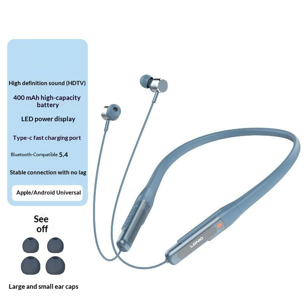 LDNIO N03 Nackband Bluetooth-kompatibla 5.4 Hörlurar 40H Speltid 400mAh Trådlösa Headset För Sport Löpning