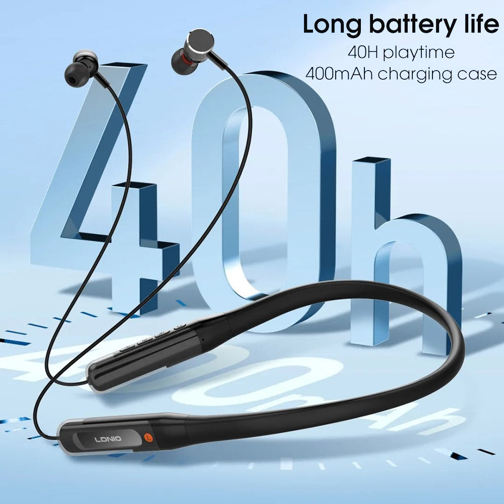 LDNIO N03 Nackband Bluetooth-kompatibla 5.4 Hörlurar 40H Speltid 400mAh Trådlösa Headset För Sport Löpning