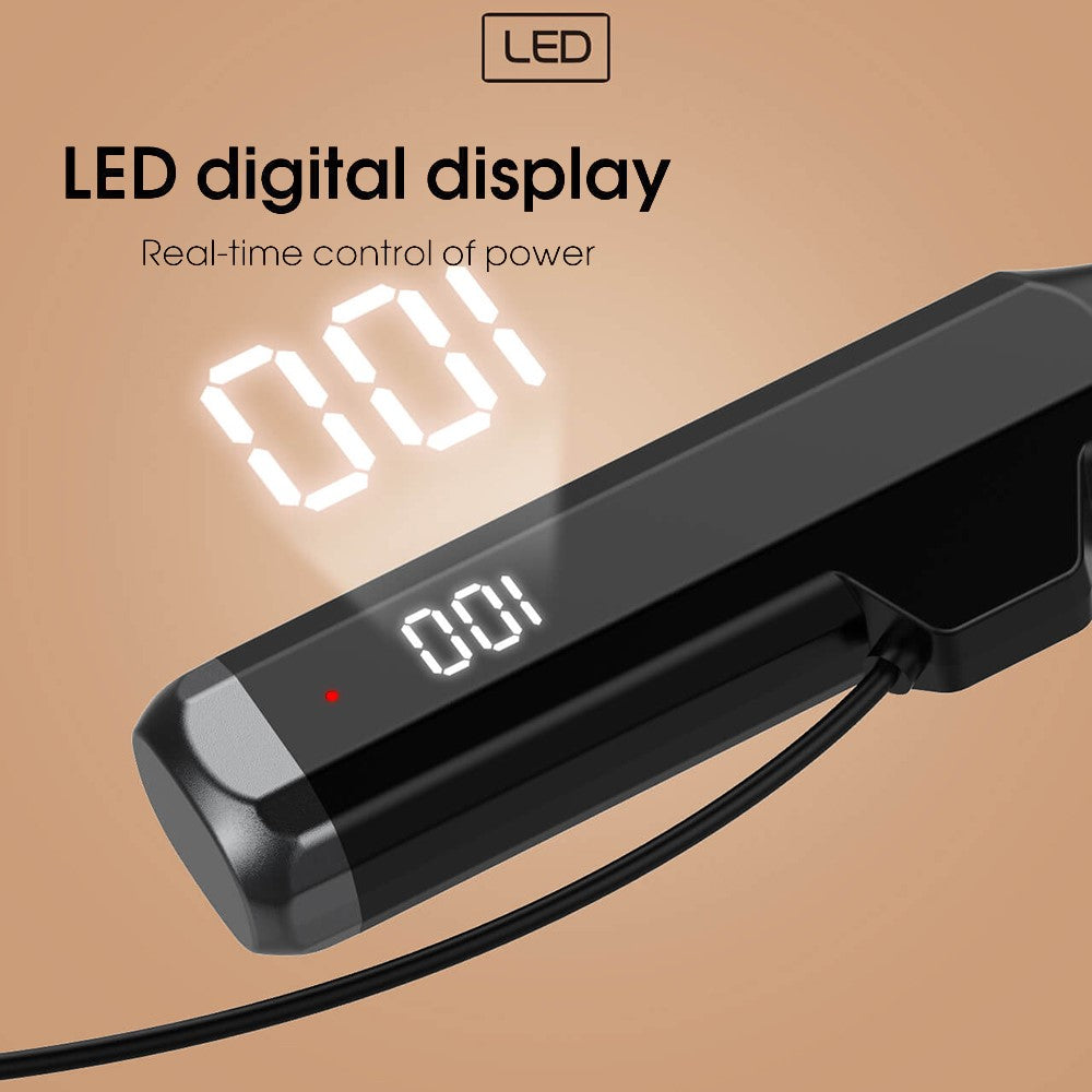 LDNIO N05 Neckband Bluetooth-kompatible Semi-In-Ear Høretelefoner 1000mAh Batteri LED-Display Type-C Hurtigopladning Trådløst Headset
