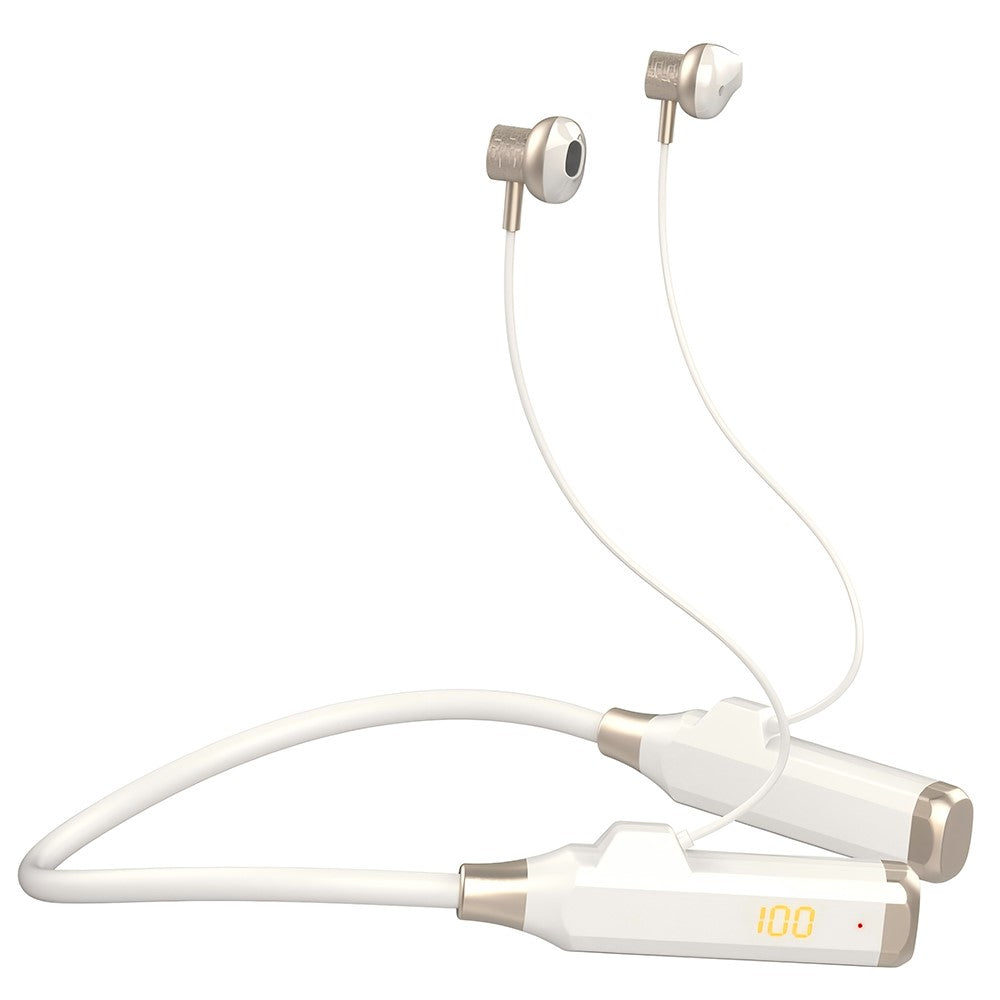LDNIO N05 Neckband Bluetooth-compatible Semi-In-Ear Earphones 1000mAh Battery LED Display Type-C Fast Charging Wireless Headset