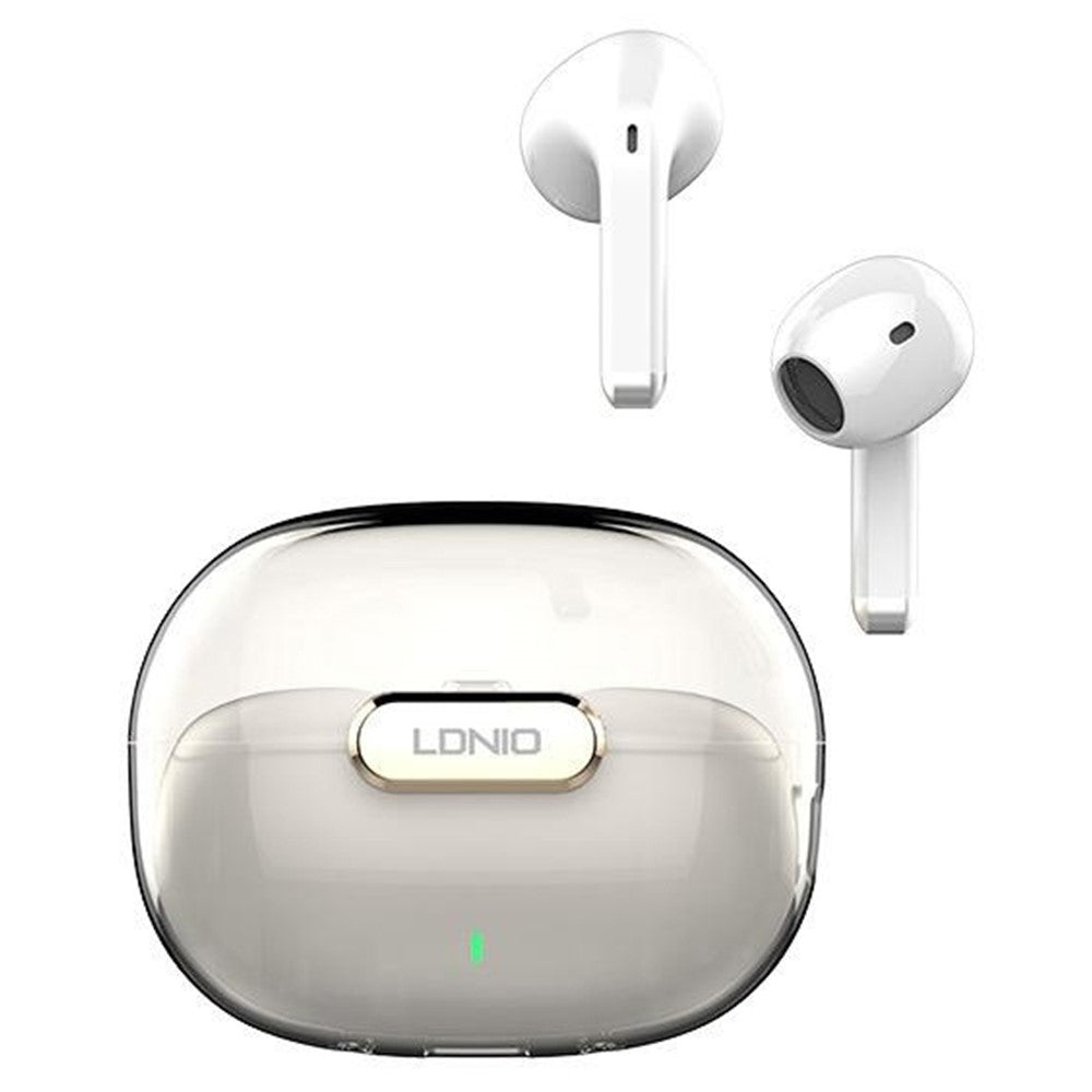 LDNIO T03 TWS Bluetooth-compatible 5.3 Earbuds Semi-In-Ear Hi-Fi 13mm Driver 20-Hour Battery Translucent Design Headset