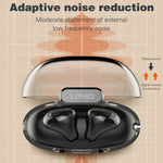 LDNIO T03 TWS Bluetooth-compatible 5.3 Earbuds Semi-In-Ear Hi-Fi 13mm Driver 20-Hour Battery Translucent Design Headset