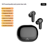 LDNIO T05 Bluetooth-kompatibla 5.3-hörlurar med adaptiv brusreducering och 30 timmars speltid för HiFi-hörlurar i örat