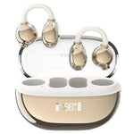 LDNIO T08 Bone Conduction Open Ear Clip Wireless Bluetooth 5.4 Earbuds 20-Hour Battery Directional Sound Headphones
