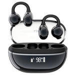 LDNIO T08 Bone Conduction Open Ear Clip Wireless Bluetooth 5.4 Earbuds 20-Hour Battery Directional Sound Headphones