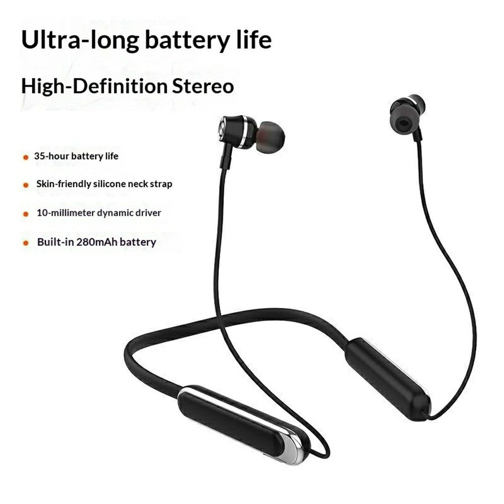 LDNIO N06 Nackbands-kompatibla Bluetooth-hörlurar 10 mm Driver In-ear Sporthörlurar