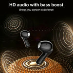 LDNIO T15 TWS Bluetooth-kompatibla V6.0-hörlurar IPX5 Vattentäta HiFi-ljud Trådlösa hörlurar i örat