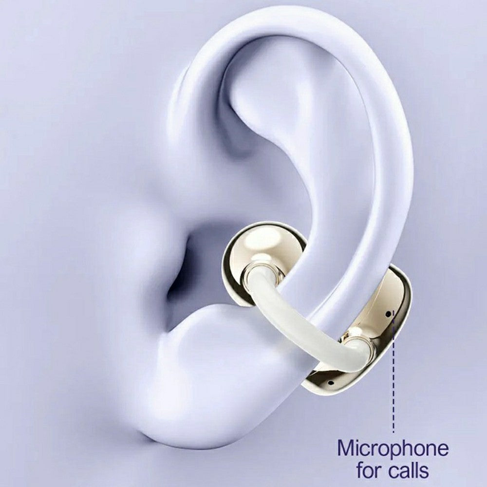 LDNIO T09 Bone Conduction Open Ear Clip Bluetooth 5.4 Høretelefoner 20-timers Afspilningstid Retningsbestemt Lyd Høretelefoner til Sport