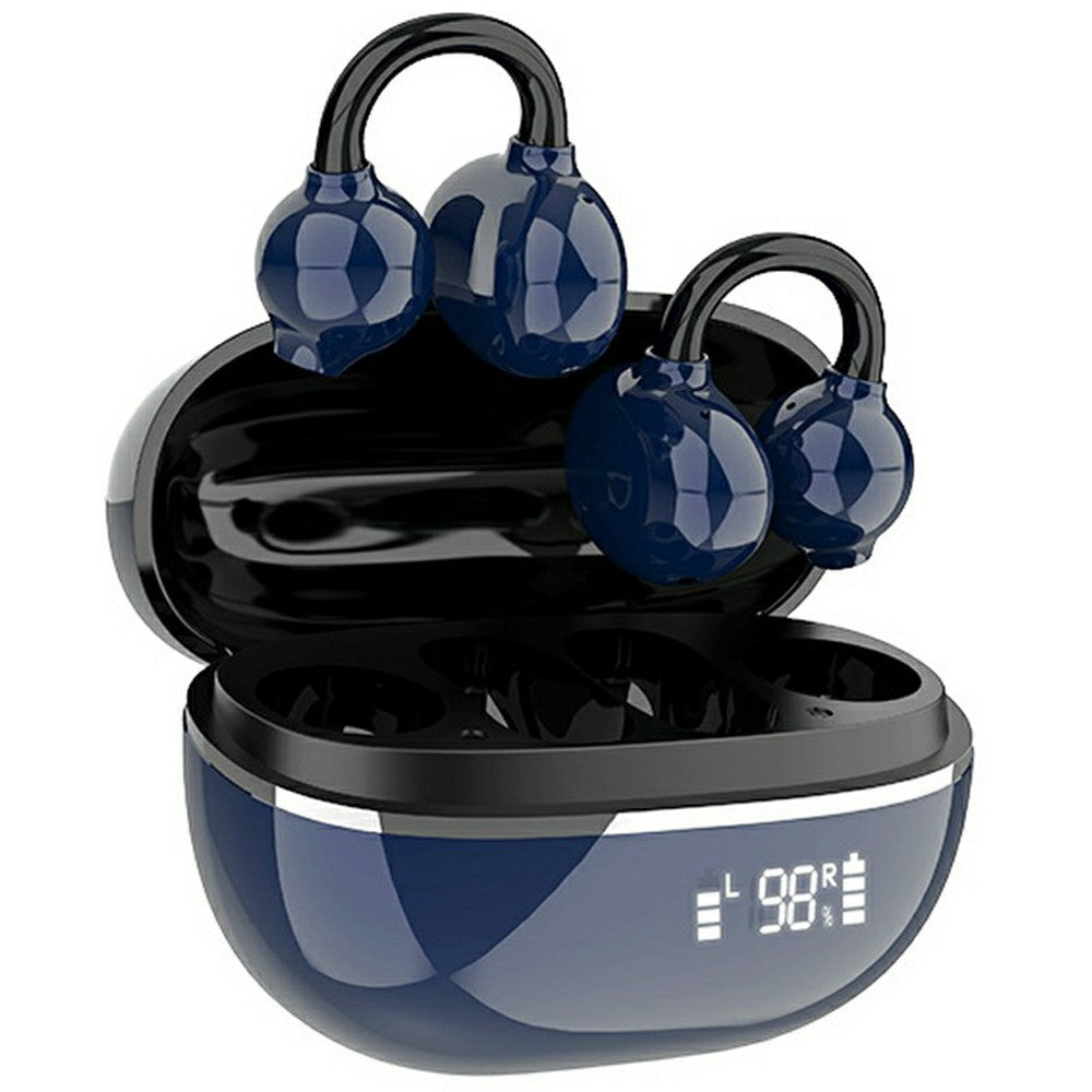 LDNIO T09 Bone Conduction Open Ear Clip Bluetooth 5.4 Høretelefoner 20-timers Afspilningstid Retningsbestemt Lyd Høretelefoner til Sport