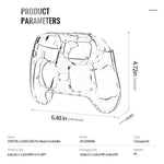 JYS-SDM008 For Steam Controller (2nd generation) Crystal Clear Hard PC Case Anti-scratch Protective Cover