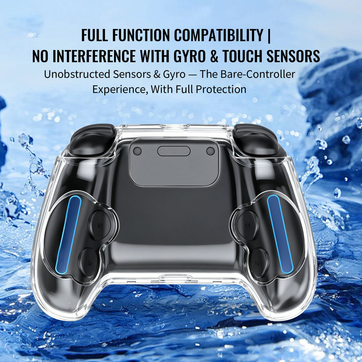 JYS-SDM008 For Steam Controller (2nd generation) Crystal Clear Hard PC Case Anti-scratch Protective Cover