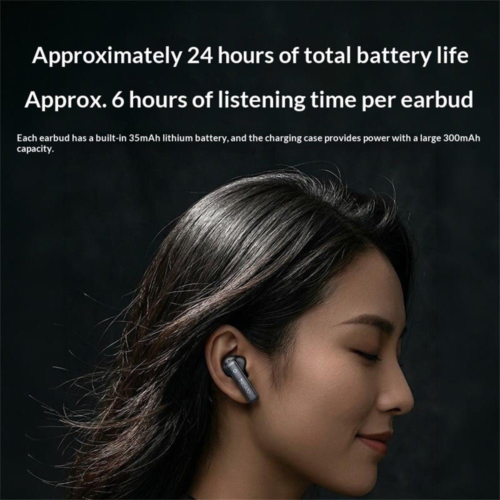 YESIDO TWS44 Bluetooth-compatible Earbuds Semi-in-ear Dual Mic ENC Noise Cancelling Earphones