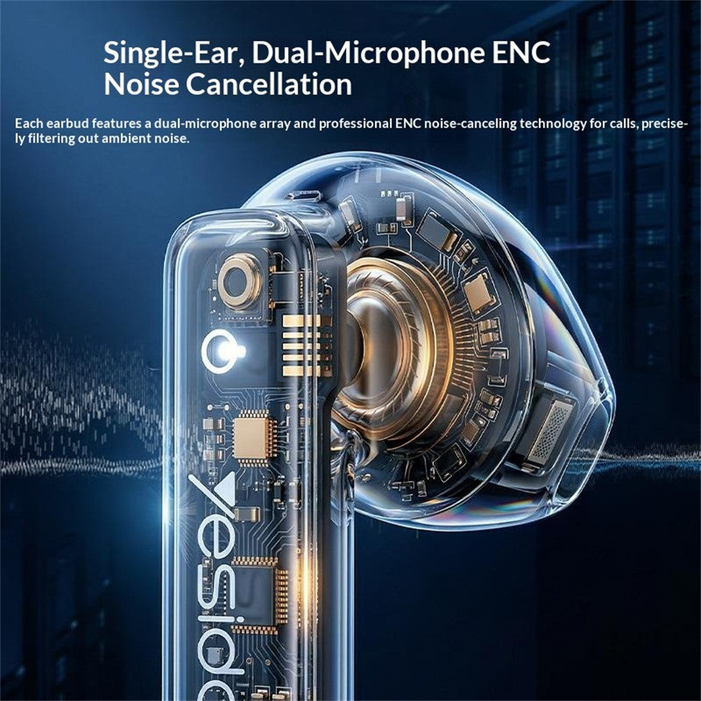 YESIDO TWS44 Bluetooth-compatible Earbuds Semi-in-ear Dual Mic ENC Noise Cancelling Earphones