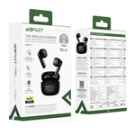 ACEFAST W11 Trådlösa Hörlurar Semi-in-Ear TWS Bluetooth-kompatibla 6.0 Hörlurar AI Samtal Brusreducerande Spelläge