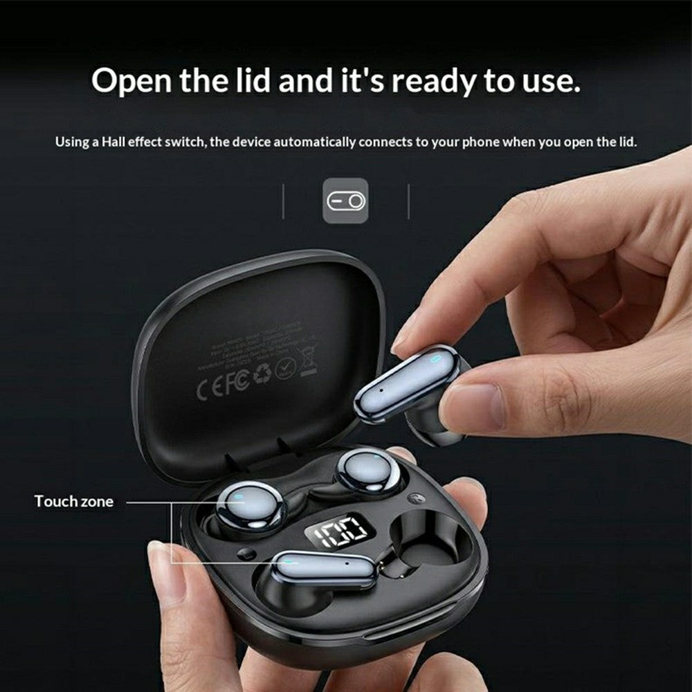 YESIDO TWS47 2 in 1 In-Ear and Semi-In-Ear TWS Bluetooth-compatible Earbuds with LED Battery Display