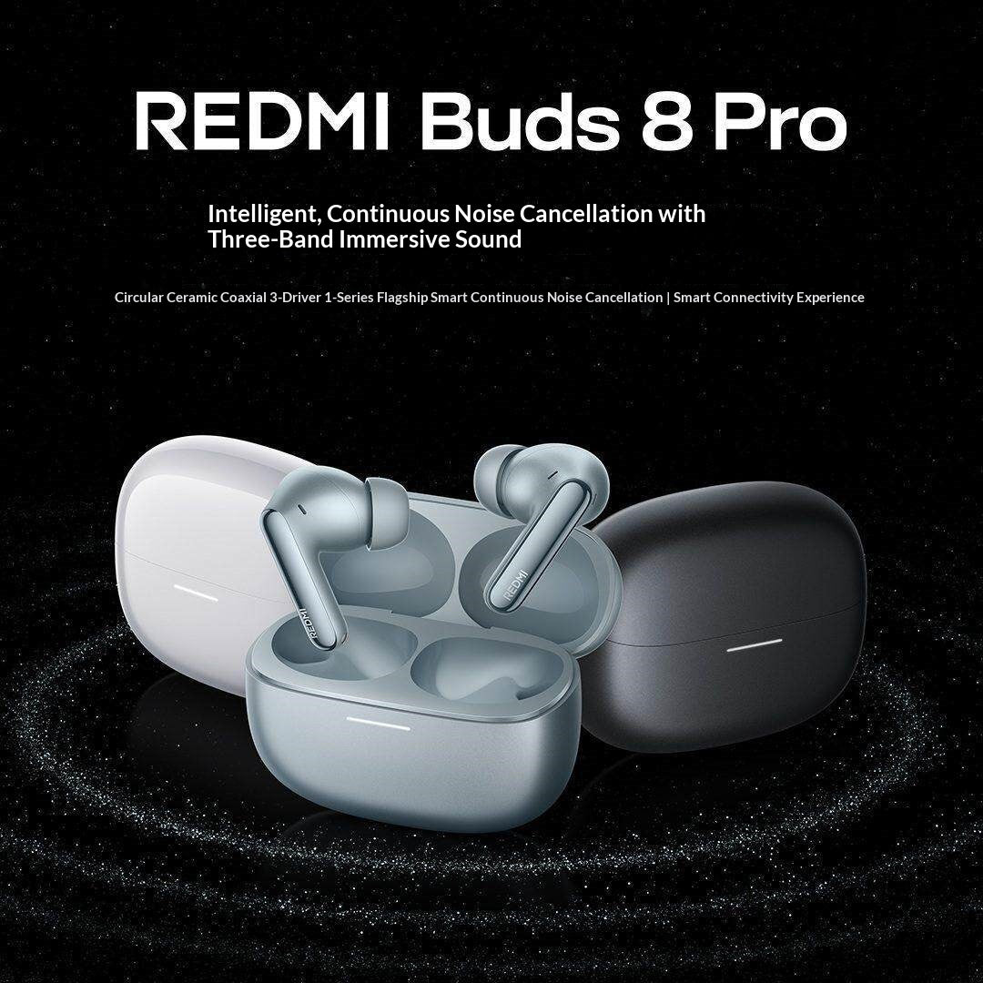 XIAOMI Redmi Buds 8 Pro Bluetooth-compatible TWS Earbuds 55dB ANC Noise Cancellation In-Ear Wireless Earbuds