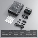 ONIKUMA TX602 Tri-Mode Bluetooth-compatible Gaming Earbuds ANC+ENC Noise Reduction with OLED Display Charging Case