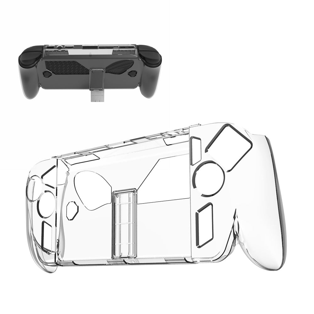 KJH-XBG-001 for Asus ROG Xbox Ally (2025)/Ally X (2025) Crystal Clear PC Hard Shell Case with Kickstand