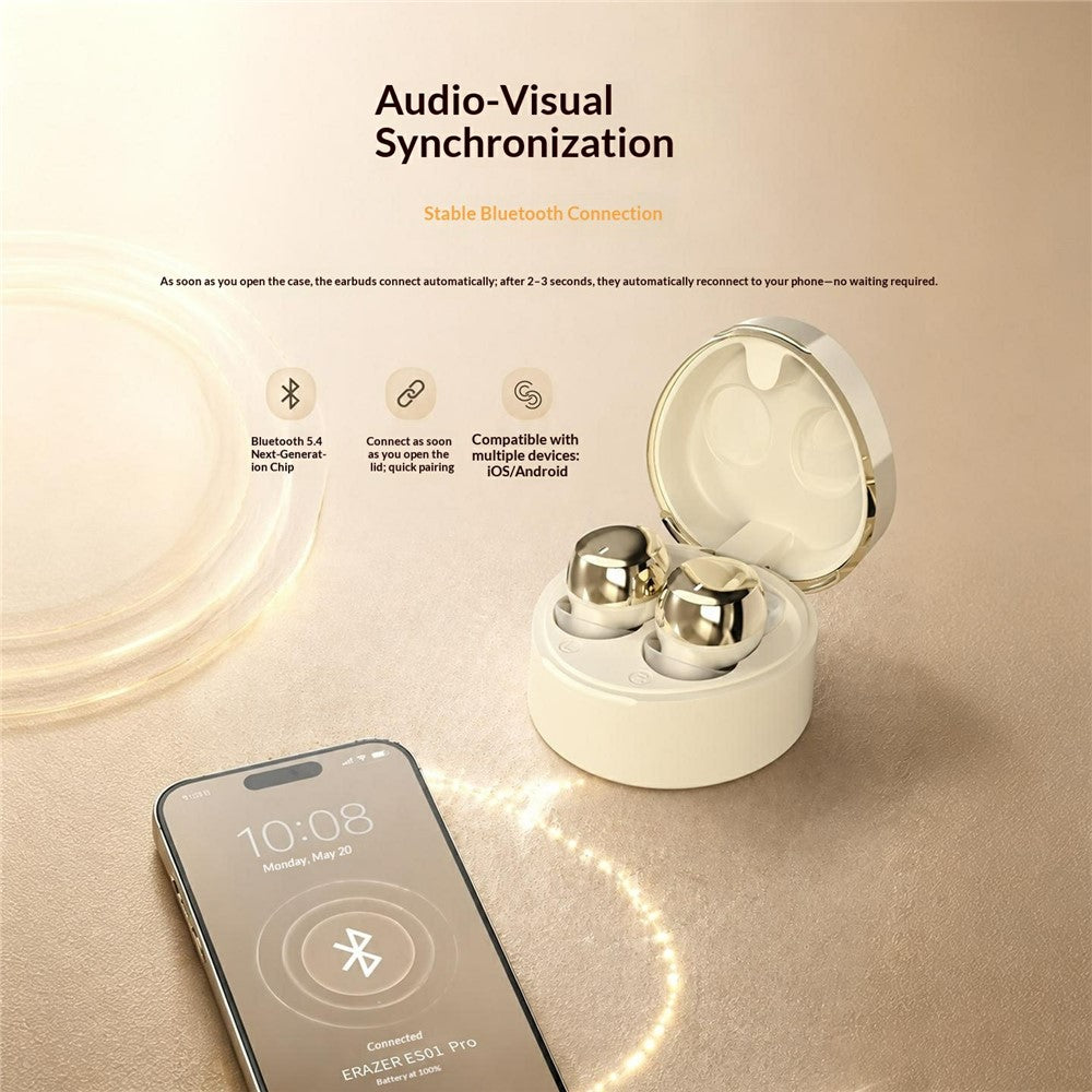 ERAZER ES01 Pro Wireless Sleep Earbuds Bluetooth-compatible 5.4 IPX4 Waterproof Touch Control (Invested By Lenovo)