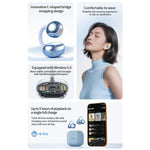 WEKOME WS-38 Clip-On Wireless Earbuds Bluetooth-compatible 6.0 Earphone 30H Playtime