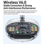 WEKOME WS-38 Clip-On Wireless Earbuds Bluetooth-compatible 6.0 Earphone 30H Playtime
