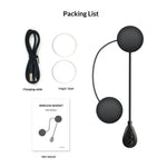 T6 Inbyggd Motorcykelhjälm Bluetooth-kompatibel Headset Lång Standby Brusreducerande Hög Volym Ridhjälmhörlurar