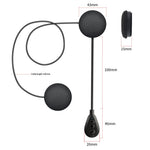 T6 Inbyggd Motorcykelhjälm Bluetooth-kompatibel Headset Lång Standby Brusreducerande Hög Volym Ridhjälmhörlurar