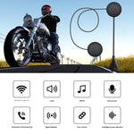T6 Inbyggd Motorcykelhjälm Bluetooth-kompatibel Headset Lång Standby Brusreducerande Hög Volym Ridhjälmhörlurar