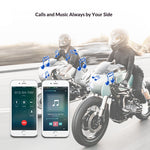 T6 Inbyggd Motorcykelhjälm Bluetooth-kompatibel Headset Lång Standby Brusreducerande Hög Volym Ridhjälmhörlurar