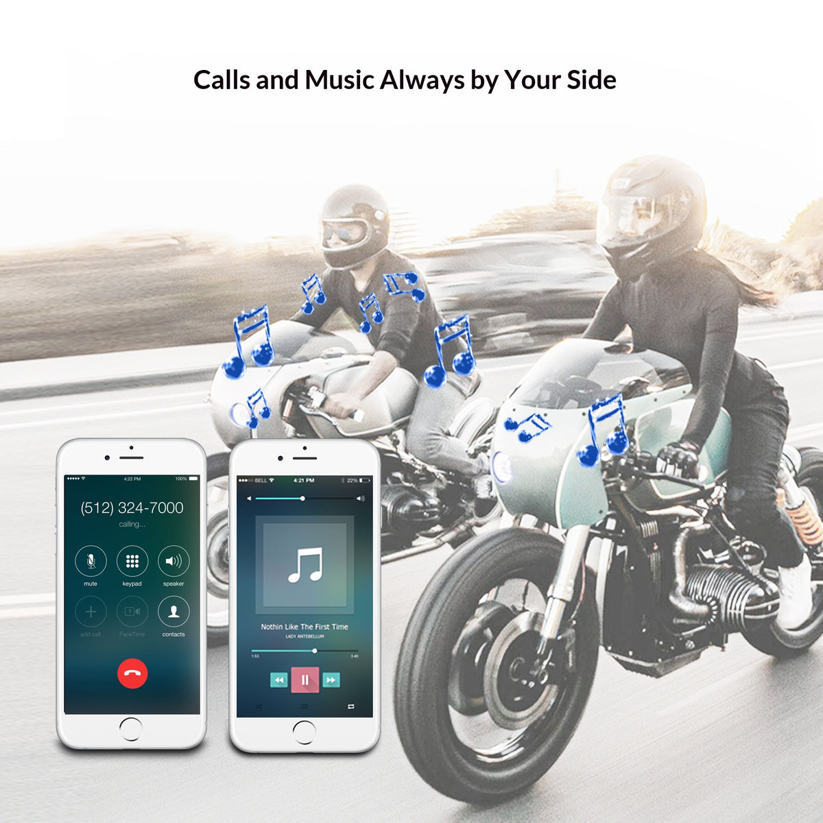 T6 Inbyggd Motorcykelhjälm Bluetooth-kompatibel Headset Lång Standby Brusreducerande Hög Volym Ridhjälmhörlurar
