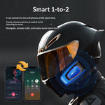 YZ09 Motorcycle Helmet Headset HIFI Sound Smart Noise Cancelling One-to-Two Bluetooth-compatible Riding Headset