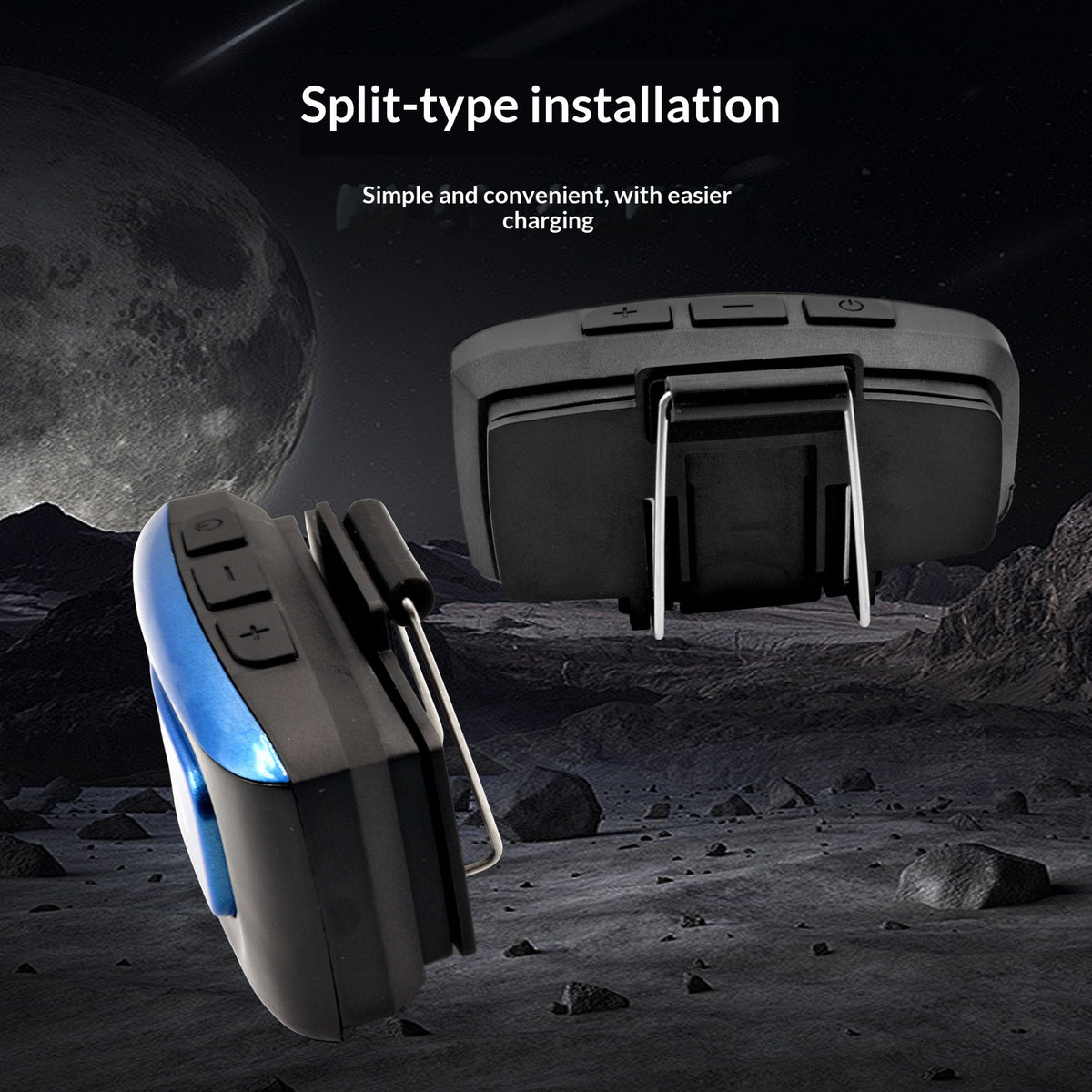 YZ09 Motorcycle Helmet Headset HIFI Sound Smart Noise Cancelling One-to-Two Bluetooth-compatible Riding Headset