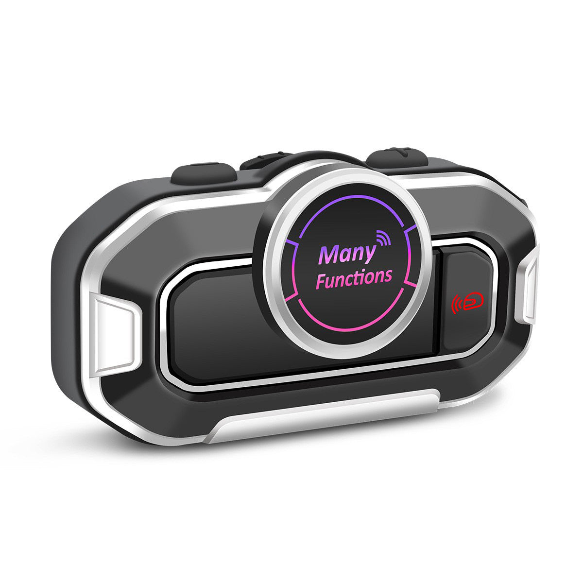 V9 Motorcycle Helmet Bluetooth-compatible Headset FM Radio Noise Reduction Dual Mic Auto Answer for Motorcycle Bicycle Helmet