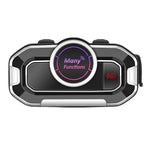 V9 Motorcycle Helmet Bluetooth-compatible Headset FM Radio Noise Reduction Dual Mic Auto Answer for Motorcycle Bicycle Helmet