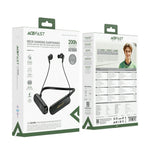 ACEFAST N13 OLED Display Neckband Wireless Earphones 200H Battery Life IPX4 Waterproof Support TF Card