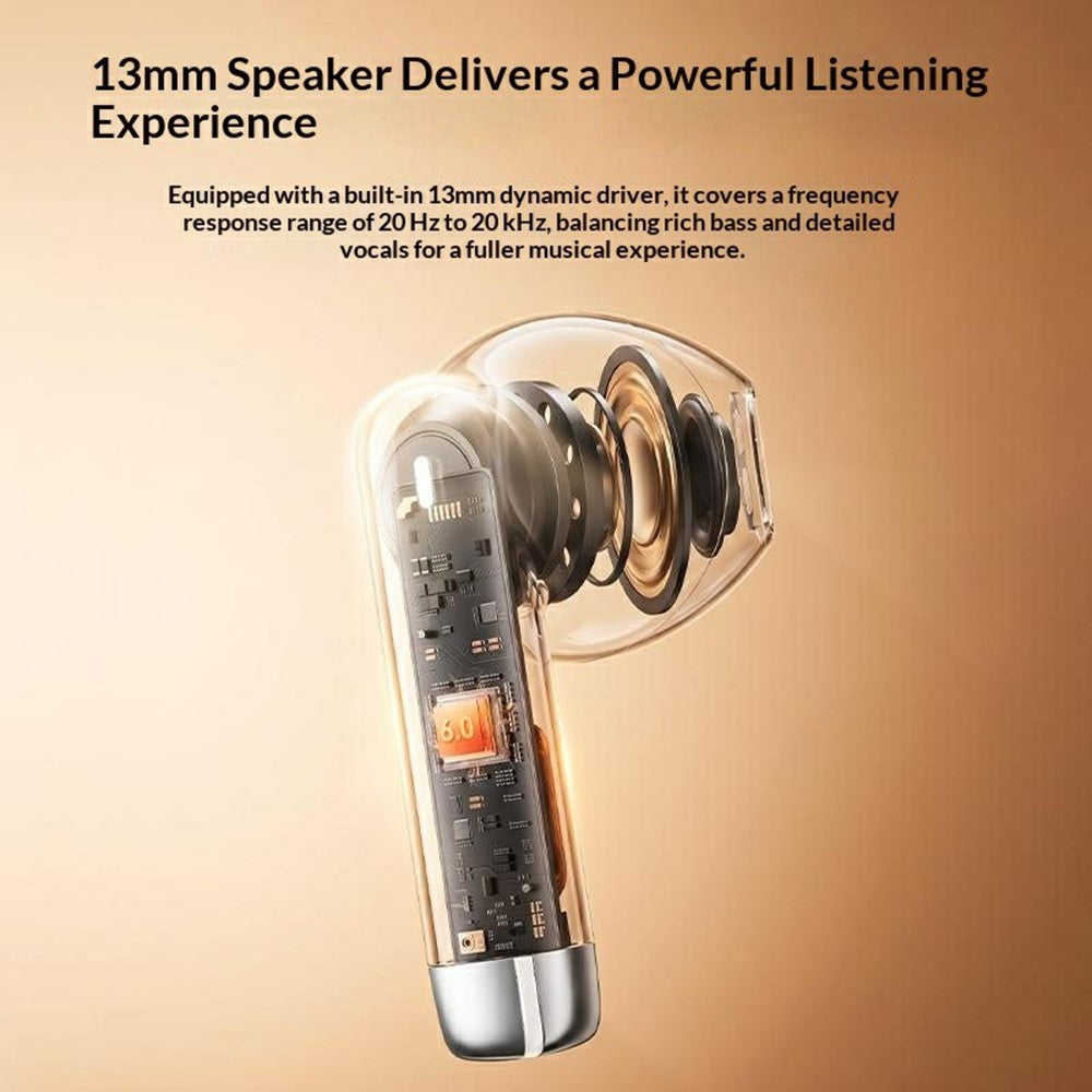 YESIDO TWS48 13mm Driver Bluetooth-compatible 6.0 Wireless Earbuds TWS Semi-in-ear Earbuds