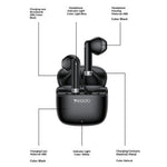 YESIDO TWS48 13mm Driver Bluetooth-compatible 6.0 Wireless Earbuds TWS Semi-in-ear Earbuds