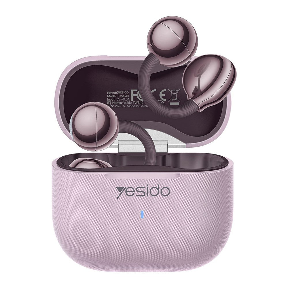 YESIDO TWS49 AI Translation Open-Ear Clip Earbuds with 145 Languages and Touch Control