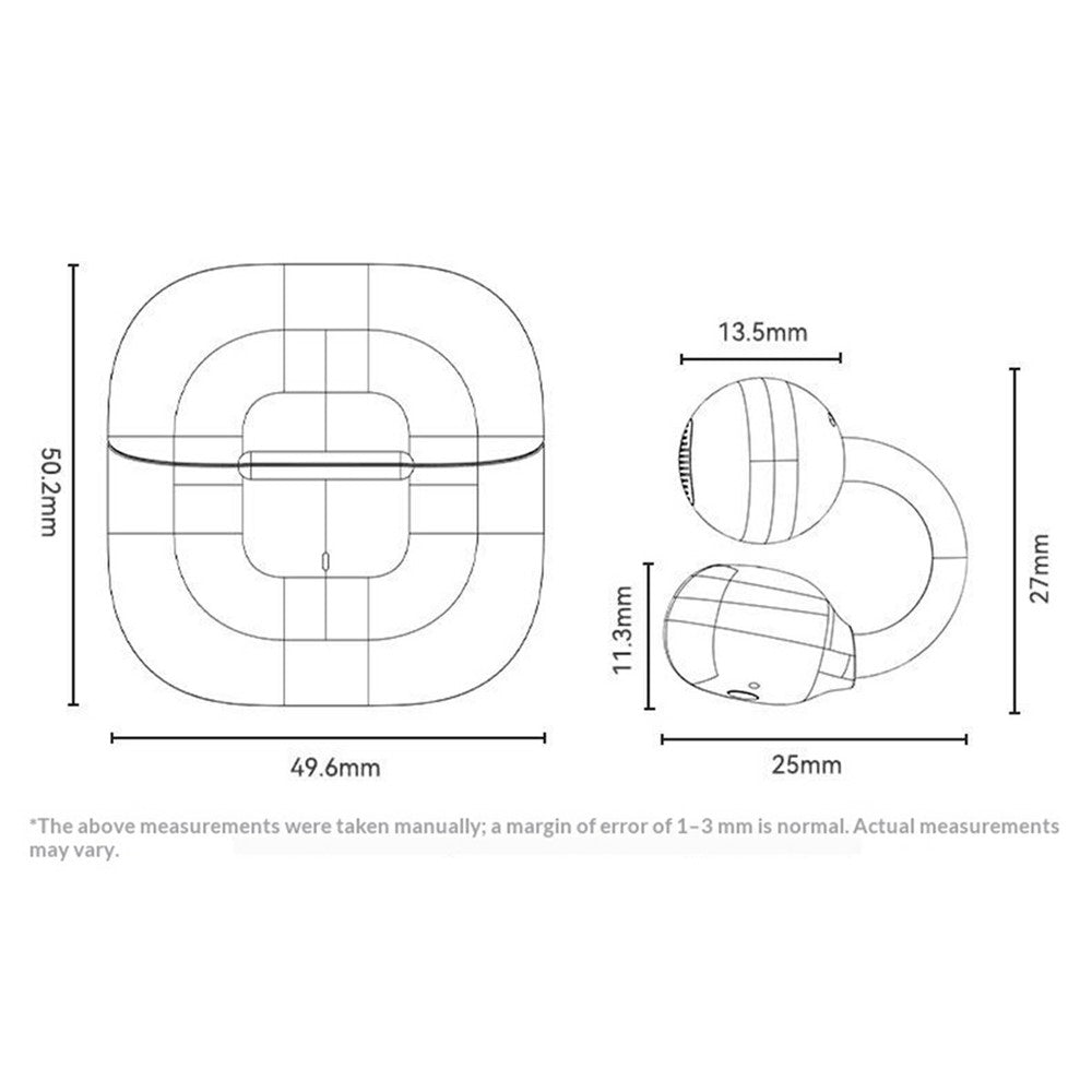 YESIDO TWS49 AI Translation Open-Ear Clip Earbuds with 145 Languages and Touch Control