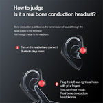 618 Wireless Bluetooth-compatible Bone Conduction Earphone Single Ear Hook Headset