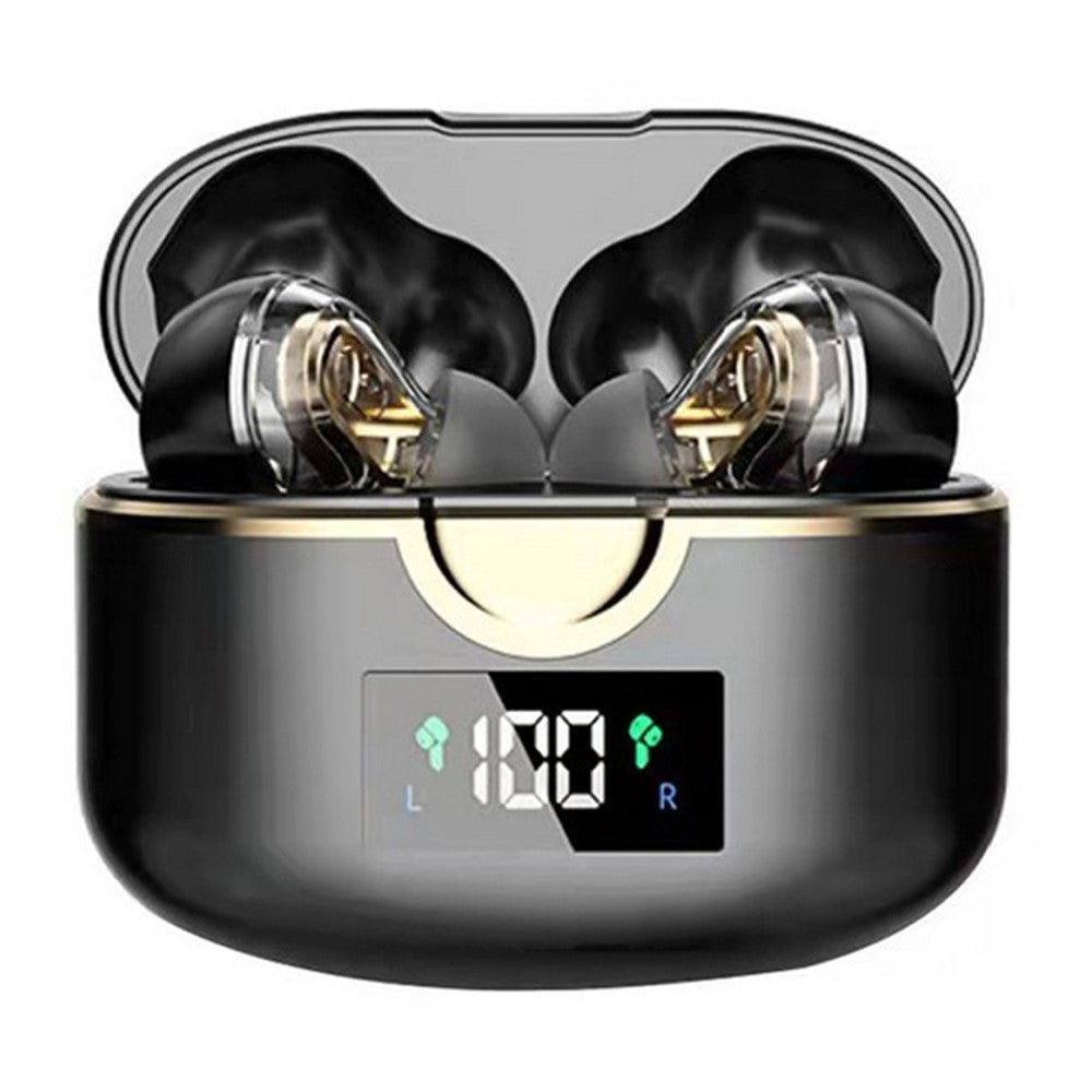 T22 TWS Dual Dynamic Drivers Wireless Noise Canceling Headset LED Power Display Bluetooth-compatible HiFi Earphone Earbuds
