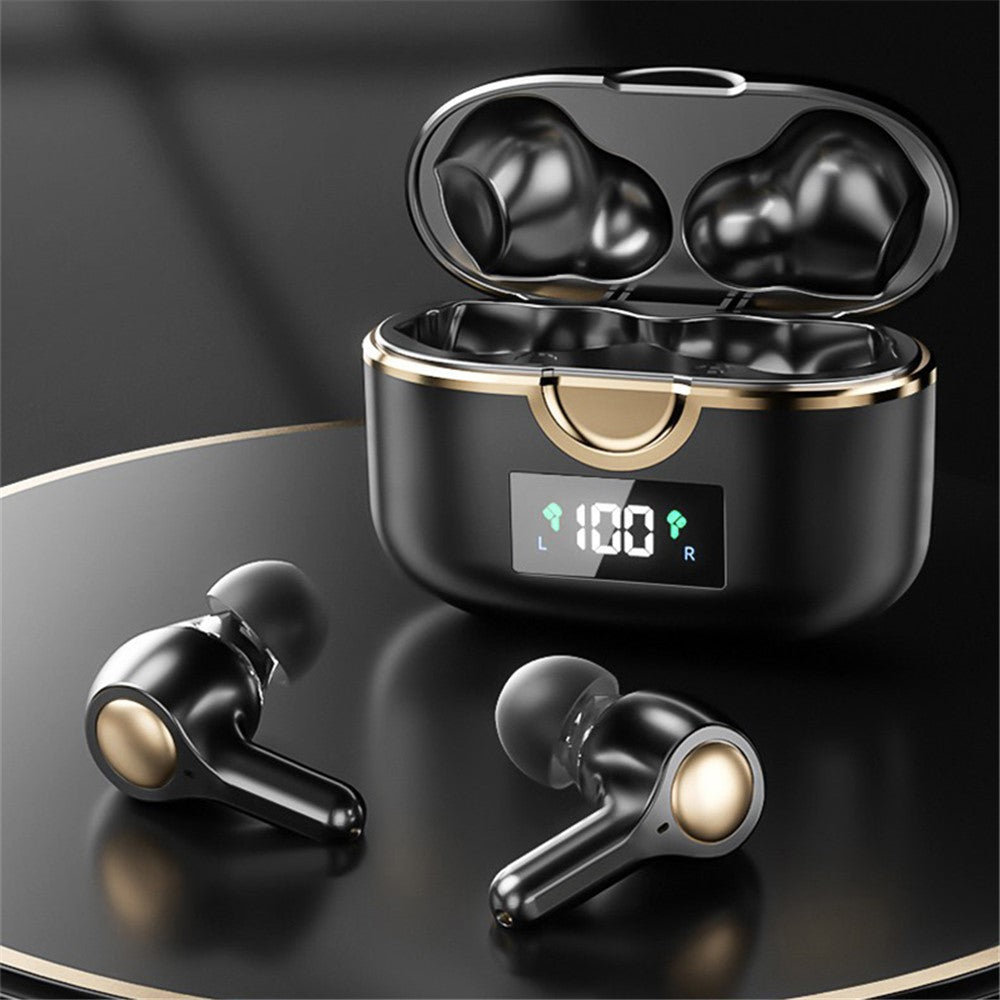 T22 TWS Dual Dynamic Drivers Wireless Noise Canceling Headset LED Power Display Bluetooth-compatible HiFi Earphone Earbuds