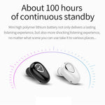 X01 Sports Invisible Mini Single Earbud Stereo Sound Wireless Bluetooth-compatible In-ear Earphone