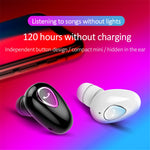 X01 Sports Invisible Mini Single Earbud Stereo Sound Wireless Bluetooth-compatible In-ear Earphone