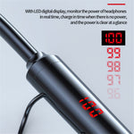 960 Bluetooth-kompatible 5.0-høretelefoner, sportshøretelefoner med nakkebånd, bas, stereo, strøm-LED-display, støjreducerende headset, understøtter TF-kort