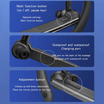P40 Single Ear Wireless Bluetooth-compatible Headset 180-degree Rotating Business Noise Reduction Earphone Hands-free Headphone with Mic