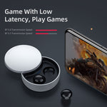 X21S TWS Låg Latens Gaming Hörlurar Bluetooth-kompatibla 5.0 Mini Headset Dolda Sport Trådlösa Hörlurar IP4 Vattentäta Osynliga Hörlurar med Mikrofon