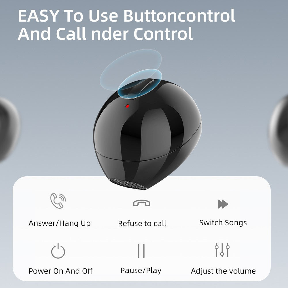 X21S TWS Låg Latens Gaming Hörlurar Bluetooth-kompatibla 5.0 Mini Headset Dolda Sport Trådlösa Hörlurar IP4 Vattentäta Osynliga Hörlurar med Mikrofon