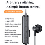 K1688 Wireless Bluetooth-compatible Neckband Headphone with Microphone IPX5 Waterproof Smart Noise-Cancelling Sports Headset