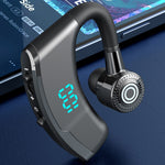 V9S Bluetooth-kompatibelt enkeltøre-headset (mono) i forretningsstil med LED-display, trådløst headset/øretelefon med batteriopladningsetui